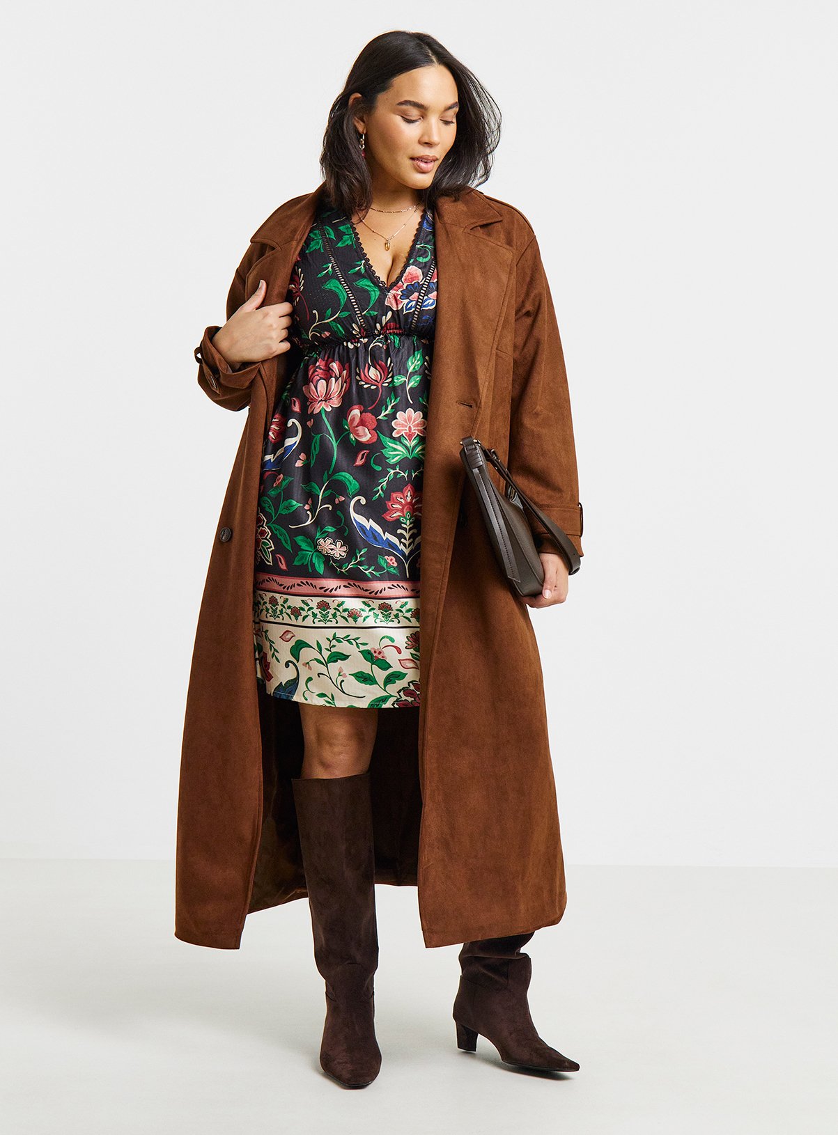 SIMPLY BE Border Print Skater Dress 20 - Image 3 thumbnail